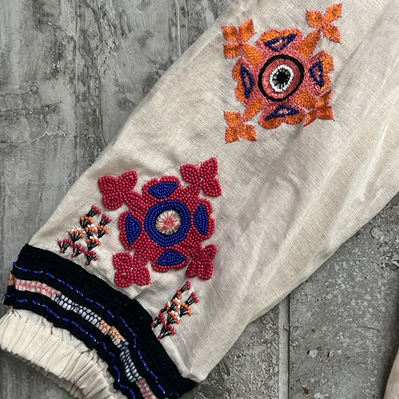 NWT Wandering Halter Boho Blouse, Cold-Shoulder Open Back Size 40 New w/Tag - Picture 8 of 16